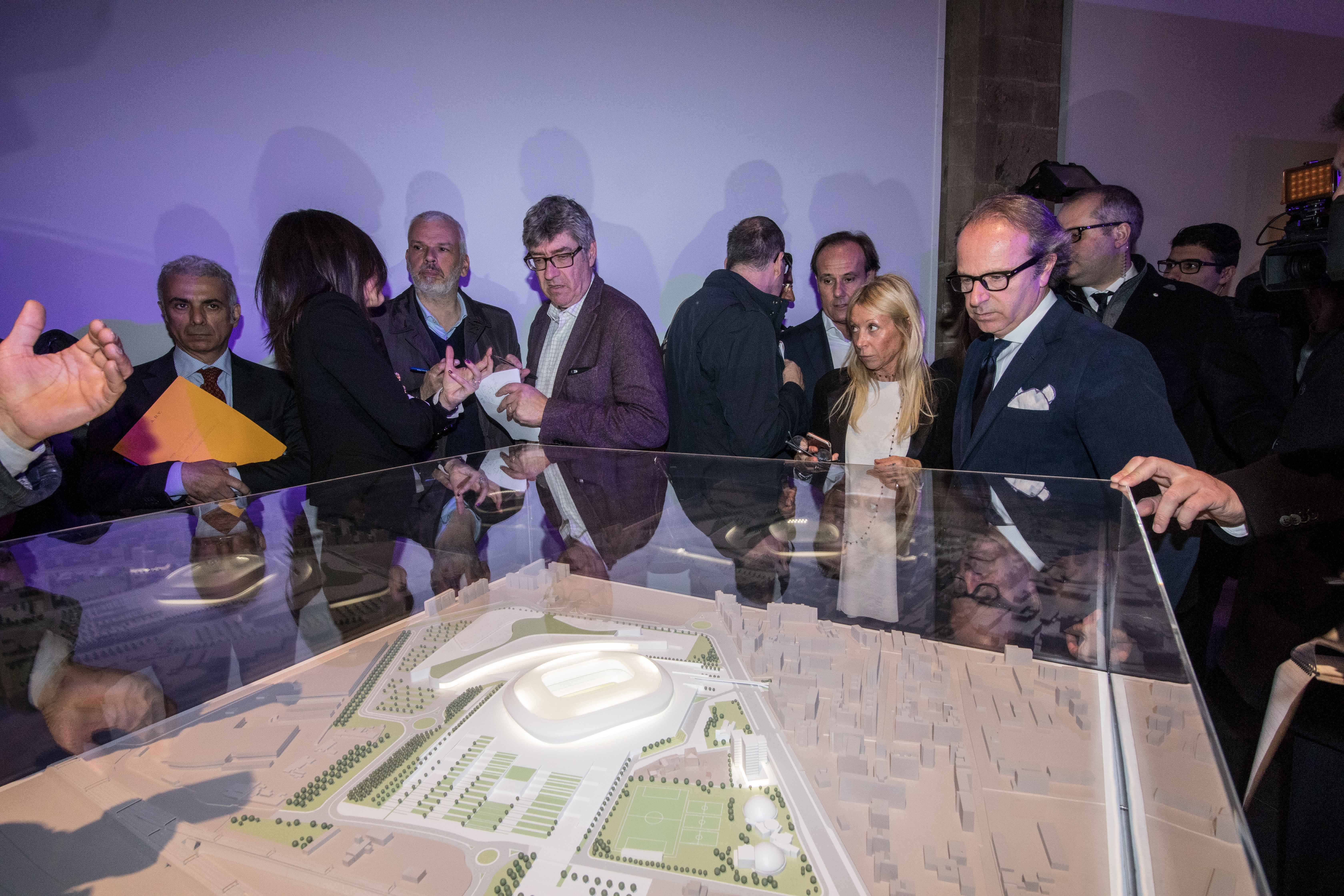 222699 0005 4149312 Firenze, presentazione del nuovo stadio della Fiorentina presso Palazzo Vecchio in Sala d’arme 2017 03 10 © Tommaso Gasperini / Massimo Sestini