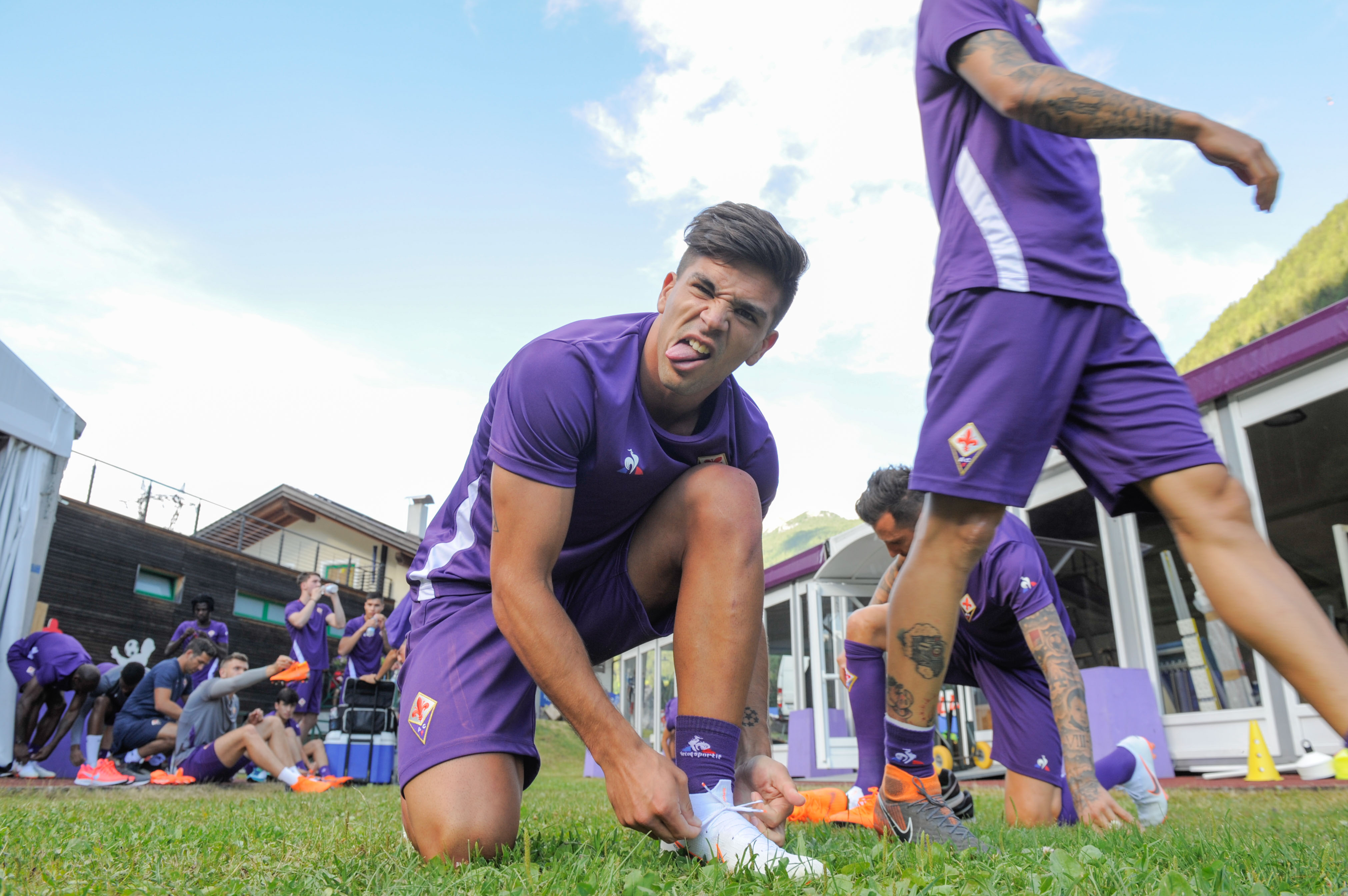 235383 0021 4397854 Moena (TN), 1 giorno di ritiro, allenamento pomeridiano, nella foto Giovanni Simeone 2018 07 07 © Lorenzo Berti/Massimo Sestini