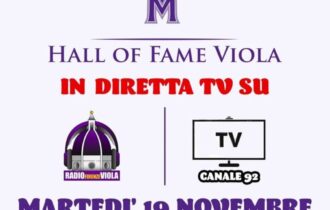 Hall Of Fame Viola in diretta su Radiofirenzeviola e canale 92 digitale terrestre